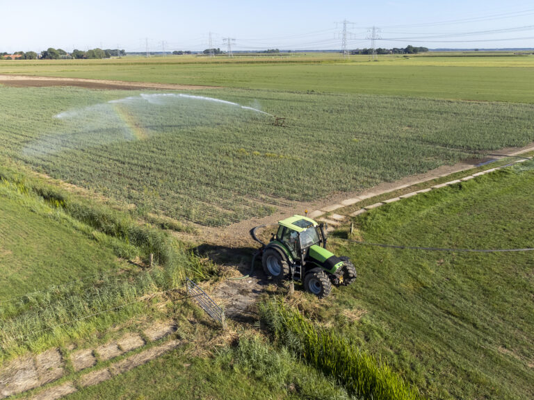 Droogte, sproeien