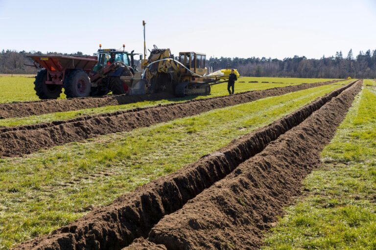 Inifiltratiedrains aanleg project Het Klooster Hengelo Gelderland